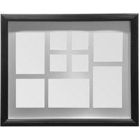 Premier Housewares Black Multi Photo Frame, 9 Photo - 3 x 3", 5 x 5", 7 x 5", Black