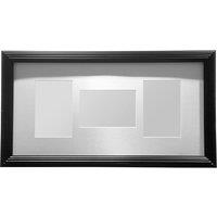 Premier Housewares Multi Photo Frame 3 Photo, Black