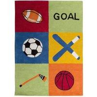 Premier Housewares 100% Cotton Sport Rug, Multi