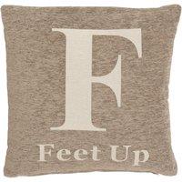 Premier Housewares 'Feet Up' Cushion - Natural, Brown