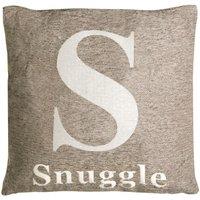 Premier Housewares 'Snuggle' Cushion - Natural, Brown