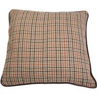 Premier Housewares Large Heritage Cushion - Beige Check, Cream
