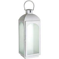 Premier Housewares Complements Large Lantern - White Wash, White