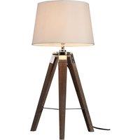 Premier Housewares Bailey Table Lamp Brown / Tripod