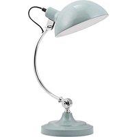 Premier Housewares Vermont Table Lamp in Shutter Blue Chrome