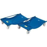 Draper Expert Wheel Dollies (Pair), Blue