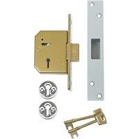 Union 3G115 C Series 5 Lever Deadlock 67mm 2.5in Satin Brass