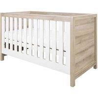 Tutti Bambini Modena 3-in-1 Cot Bed - White & Oak, White