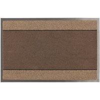 JVL Miracle Barrier 40 x 60cm Striped Door Mat - Brown/Beige, Brown