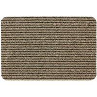 JVL Infinity 50 x 75cm Heavy Duty Scraper Entrance Door Mat - Beige, Cream