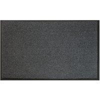 JVL Commodore Backed Barrier Door Floor Mat Grey/Black, Grey