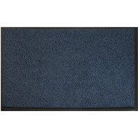 JVL Heavy Duty Commodore Backed Barrier Door Floor Mat Blue/Black 120 x 170 cm, Blue