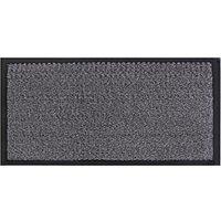 JVL Heavy Duty Commodore Backed Barrier Door Floor Mat Grey/Black 60 x 150 cm, Grey