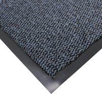 JVL Heavy Duty Commodore Backed Barrier Door Floor Mat Blue/Black 60 x 80 cm, Blue