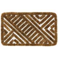 JVL Boston Scraper Door Mat - 45x75cm, Brown