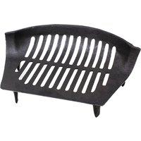 JVL Chiltern Cast Iron Fireside Log Coal Fire Grate, Black