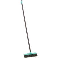 JVL Lightweight Indoor Angled Soft Broom Grey/Turquoise