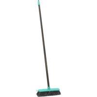 JVL Lightweight Outdoor Hard Bristle Sweeping Brush Broom