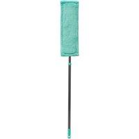 JVL Super-Absorbent Microfibre Extendable Flat Floor Mop Turquoise/Grey