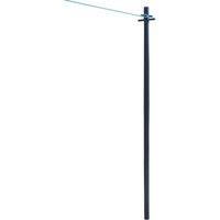 JVL Clothes Pole Post with Washing Line and Ground Socket