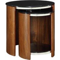 Jual San Marino Curve Walnut Nest of Tables, Brown