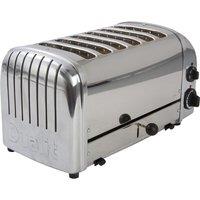 Dualit DA0144 6-Slice Classic 2200W Toaster - Polished Stainless Steel, Silver