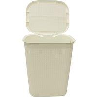 JVL 50L Laundry Basket - Ivory