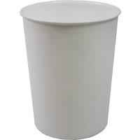 JVL Quality Vibrance Lightweight Waste Paper Basket Bin Plastic White