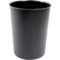 JVL Quality Vibrance Lightweight Waste Paper Basket Bin Plastic Black