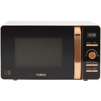 Tower T24021W 800W 20L Digital Microwave - White, White