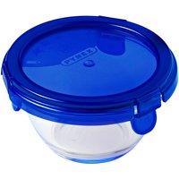 Pyrex Cook & Go Round Dish W/Lid, Blue