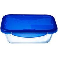 Pyrex Cook & Go Rectangular Dish - 20 x 15cm, Blue
