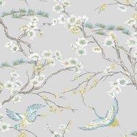 SUBLIME JAPAN GREY / BLUE WALLPAPER, Grey