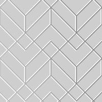 SUPERFRESCO EASY LOSANGES FILAIRES GRIS ET SILVER WALLPAPER, Grey