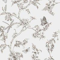 SUPERFRESCO EASY SFE NATURE TRAIL WHITE MICA WALLPAPER, White