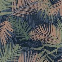 BOUTIQUE NWG JUNGLE GLAM BLUE GREEN WALLPAPER, Multi