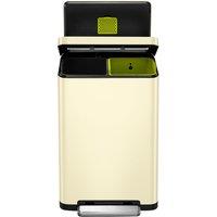 EKO X Cube Recycling Bin 40L - Cream, Cream