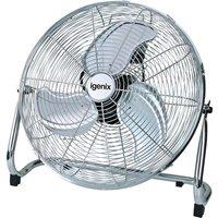 Igenix 18 Inch Floorstanding Air Circulator Fan - Chrome, Silver