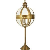 Premier Housewares Hampstead Table Lamp in Iron/Glass - Nickel Finish, Gold