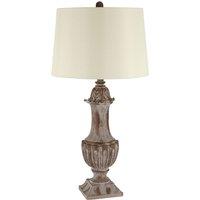 Premier Housewares Paityn Table Lamp with Beige Shade, Cream