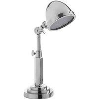 Premier Housewares Macon Adjustable Table Lamp - Silver Finish, Silver