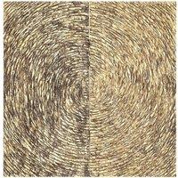 Premier Housewares Modello Wall Art with Wood Carving - Gold Finish, Gold