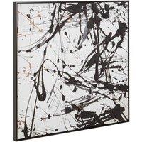 Premier Housewares Astratto Black/White Wall Art, Black