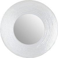 Premier Housewares Round Wall Mirror - Silver Finish, Silver