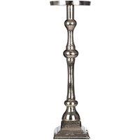 Premier Housewares Kensington Townhouse Small Candle Holder, Silver