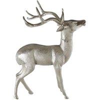 Premier Housewares Floorstanding Stag - Nickel Finish Large, Silver