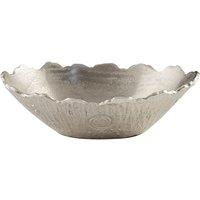 Premier Housewares Albero Small Bowl - Silver Finish Aluminium, Silver