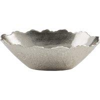 Premier Housewares Albero Large Bowl - Silver Finish Aluminium, Silver