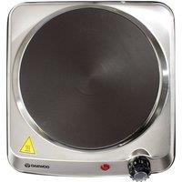 Daewoo SDA1731 Single Hot Plate - Stainless Steel, Silver