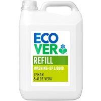 Ecover Washing Up Liquid 5L Refill - Lemon and Aloe, Yellow
